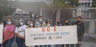Trabajadores y jubilados protestan