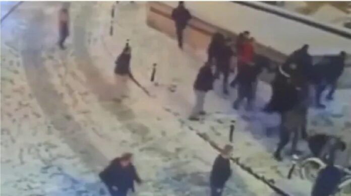 Batalla de bolas de nieve en Turquía