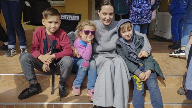 Angelina Jolie en Ucrania