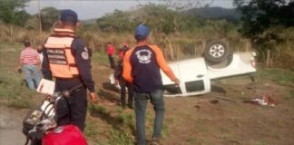 choque de vehículos en Tinaquillo