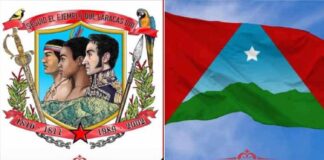 modificación del escudo himno y la bandera de Caracas