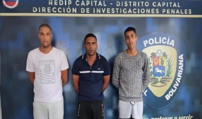 Detienen a 3 hombres en Caracas