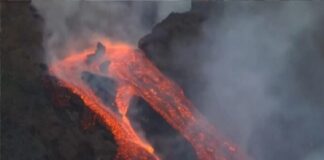 Erupción del volcán