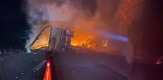 camiones explotaron autopista Oaxaca-México