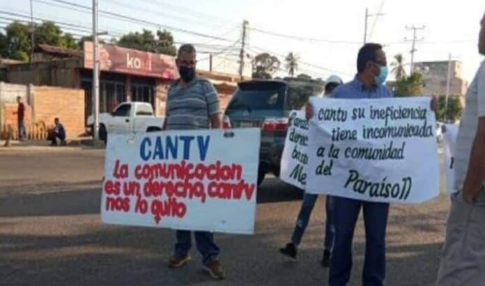 El Tigre llevan 8 años sin servicio Cantv