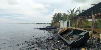 derrame petrolero en el lago de Maracaibo
