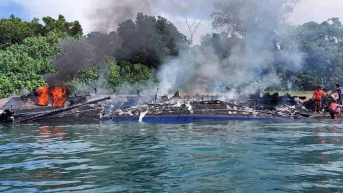incendio de ferry en Filipinas