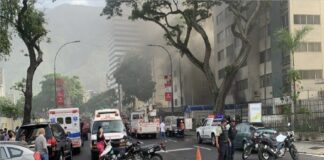 incendio en un edificio en Altamira