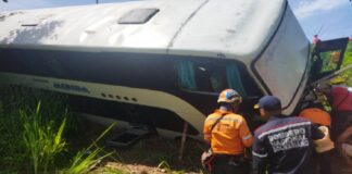 volcamiento de autobús en Cojedes