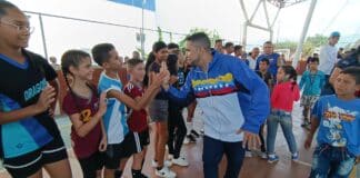Gran Toma Deportiva en Nueva Valencia