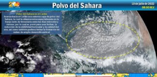 Venezuela lluvias y polvo del Sahara
