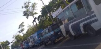 Transportistas en paro en Monagas