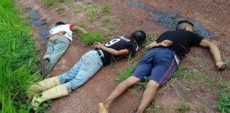 asesinato de tres indígenas en Bolívar