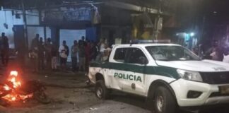 explosión de «motobomba» en Colombia