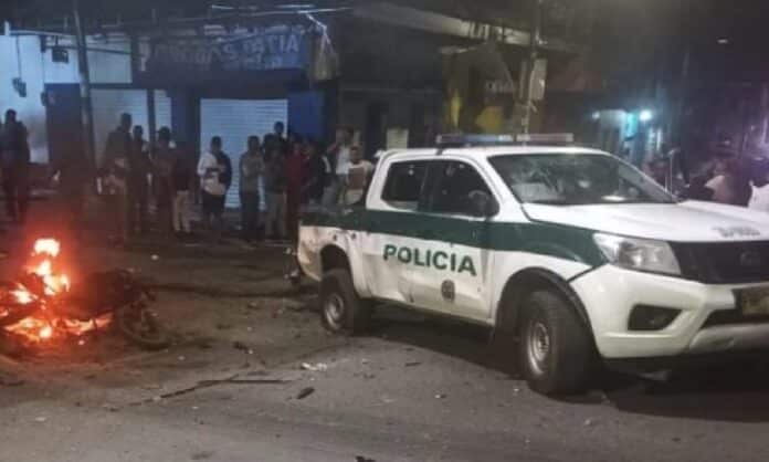 explosión de «motobomba» en Colombia