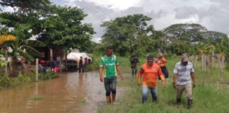 familias afectadas por las lluvias