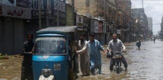 fuertes lluvias en Pakistán