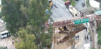 hundimiento en la Panamericana