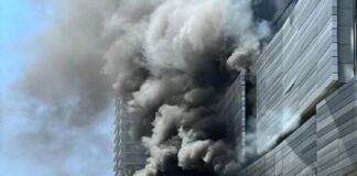 incendio en Brickell City Center en Miami