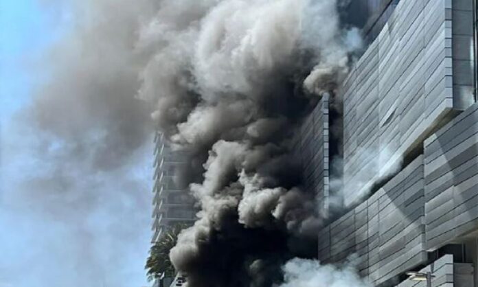 incendio en Brickell City Center en Miami