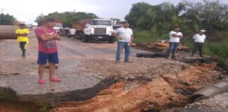 Colapsó la carretera Machiques-Colón