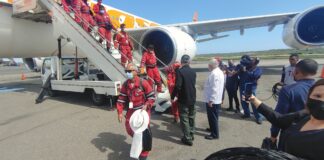 Bomberos de PDVSA arriban a Venezuela