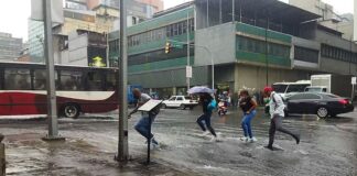 anegaciones en zonas de Caracas