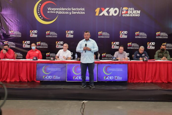 MESA DEL 1X10 TACHIRA (1) Néstor Reverol, ministro para la Energía Eléctrica y gobernador del estado Táchira, Freddy Bernal