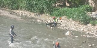 hombre que cayó al río Guaire