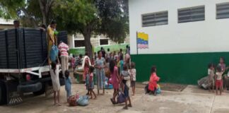refugio para damnificados en La Guajira