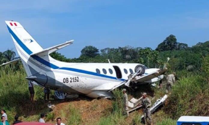 Accidente de avioneta en la Amazonía de Perú