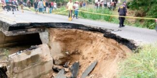 Colapsa la carretera Panamericana en Mérida