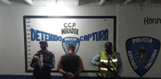 Detenido por porte ilícito de arma de fuego en Táchira