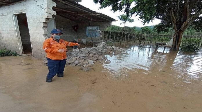 Lluvias en Lara afectan a más de 50 viviendas