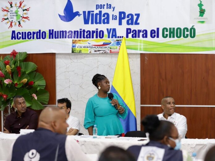 Colombia Vicepresidenta Francia Márquez instaló Mesa Humanitaria en Chocó