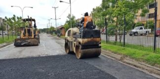 Plan de Asfaltado en Los Guayos completado