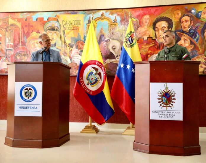 Ministros de Defensa de Colombia y Venezuela acordaron hoja de ruta de trabajo y cooperación