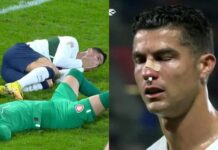 Crostiano Ronaldo recibió golpe