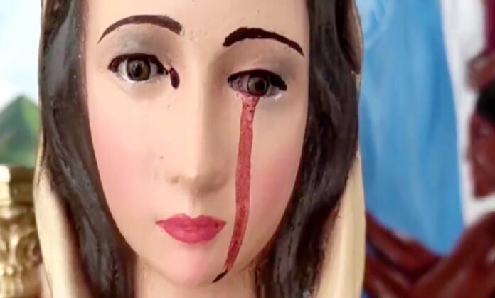 Virgen «lloró» sangre