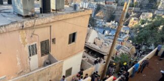 colapso de un edificio en Jordania