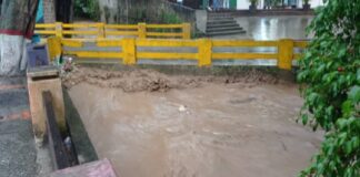 crecida del río San Pedro en Los Teques