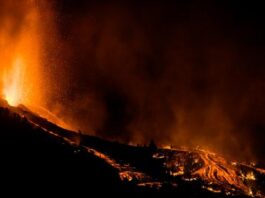 erupción del volcán de la isla La Palma