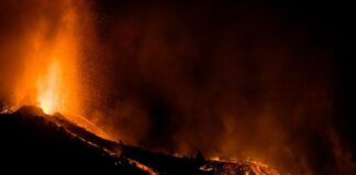 erupción del volcán de la isla La Palma