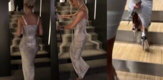 Kim Kardashian se vuelve viral por ajustado vestido