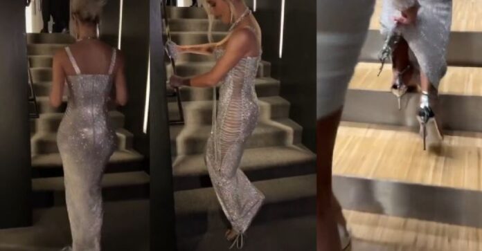 Kim Kardashian se vuelve viral por ajustado vestido
