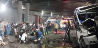 heridos accidente túnel avenida Bolívar