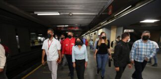 Inspeccionan obras del Metro de Caracas