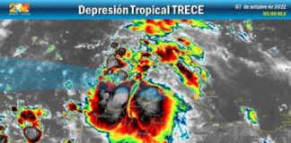 Depresión tropical Trece