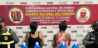 Táchira Detenidas dos mujeres con presunta droga oculta en envases