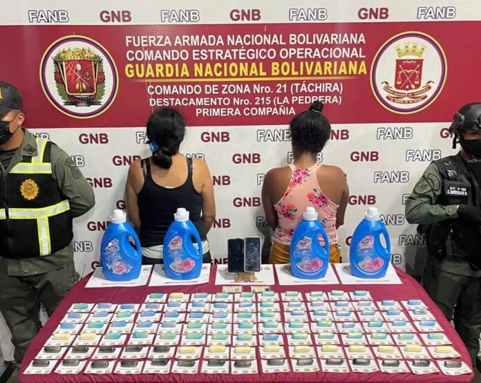 Táchira Detenidas dos mujeres con presunta droga oculta en envases